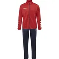 hummel Trainingsanzug hmlPROMO Poly (Jacke und Hose) rot/marineblau Herren