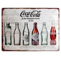 Nostalgic-Art Metallschild Blechschild 30 x 40 cm - Coca-Cola - Coca-Cola Bottle Timeline
