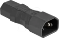 DELOCK 80467 - Netzadapter IEC 60320 - C14 auf C13, Stecker / Buchse, 10 A, ger
