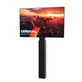 celexon TV/Displayständer Expert Bodenstandsäule zur Wandmontage Adjust-4286WB schwarz | für 42-86" Bildschirme bis 136kg | elektrisch höhenverstellbarer Universal-Halter für Fernseher bis VESA800x600