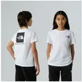 The North Face T-Shirt TEEN BOX NSE REGULAR SS TEE für Jugendliche, sportlicher Stil, Kurzarm, Rundhalsausschnitt weiß L (146/152)