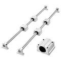 VEVOR Linearführung SFC25 2er-Pack 1000mm Linearschienen 4 Stk. Gleitblöcke