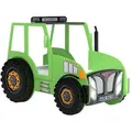 Autobett  Traktor , grün , Maße (cm): B: 111 H: 155,8 T: 204.0