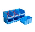 Hünersdorff Lagerboxen 5x Größe 5, blau, PP, stapelbar