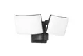Oktaplex lighting LED Außen-Wandleuchte Cali Außenstrahler mit Bewegungsmelder IP65 10m / 240 Grad, Drehbar, Schwenkbar, Bewegungsmelder, Timerfunktion, inklusive Leuchtmittel, warmweiß, 3000K 2200lm LED Strahler 30W anthrazit