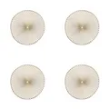 4er-Platzset Ornament Kunststoff rund gold Ø 36,5 cm