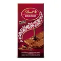 Lindt Schokolade LINDOR Double Chocolate Tafel | Feinste Vollmilch-Schokolade mit einer unendlich zartschmelzenden dunklen Füllung | Schokoladentafel | Schokoladengeschenk, 100g