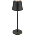 Globo Led-Tischleuchte, Schwarz, Kunststoff, 90 mm, rund,rund, F, 36 cm, CE, Stufenschalter, Farben fixierbar, Touch (on/off), Farbtemperaturwechsler, Lampen & Leuchten, Innenbeleuchtung, Leuchten nach Räumen, Schlafzimmerlampen