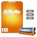 Gillette Fusion5 Power Rasierklingen Herren, 4 Original Ersatzklingen für Männer mit Größerem Gleitstreifen für Ein Sanftes Gleiten und 5 Klingen für Eine Unglaublich Gründliche und Komfortable Rasur