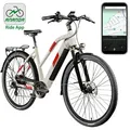 Zündapp Z810 E Bike Damen Trekkingrad ab 155 cm mit 8 Gängen Beleuchtung StVZO Elektrofahrrad 550 Wh antique white 50 cm