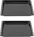ICQN Backblech Set 422 × 370 × 30 mm, Kompatibel mit Electrolux,  Doppelset