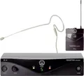 AKG PW45 Presenter Set Band M (Funksystem für Instrumente, Frequenzbereich: 823-832 MHz mit 2 Antennen am Empfänger, Presenter Bundle inkl. HS-11 EA Headset Mikrofon mit Ohrbügel in Beige)