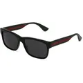 Gucci GG0340S Herren-Sonnenbrille Vollrand Eckig Acetat-Gestell, schwarz