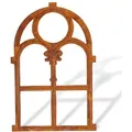 Eisenfenster Stallfenster mit Rost im Antik-Stil 46cm x 74cm Fenster aus Eisen