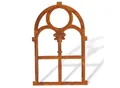 Aubaho Dekoobjekt Eisenfenster Stallfenster mit Rost im Antik-Stil 46cm x 74cm Fenster a