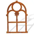 Eisenfenster Stallfenster mit Rost im Antik-Stil 46cm x 74cm Fenster aus Eisen