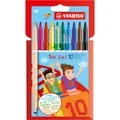 STABILO Trio 2in1 Filzstifte farbsortiert, 10 St.