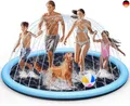 Splash Pad für Kinder mit Antirutschfunktion, Wassersprinkler Outdoor 