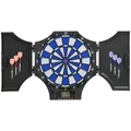 SPORTNOW Dartscheibe Bedienfeld mit LCD-Display und 6 Ersatzspitzen, (Dartspiel mit LCD-Anzeige, 1-tlg., Dartautomat), Schwarz 83 x 45 x 4 cm