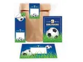 LIMONIA Einladungskarten Fußball zum 9. Geburtstag Einladungen Karten mit Umschlägen Mitgebsel, Mitbringsel Set Fussball zum neunten Kindergeburtstag Gastgeschenke