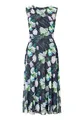 Swing Kleid aus bedrucktem Mesh - 46