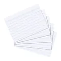 herlitz Karteikarte A5, liniert, weiß, 100 Stück