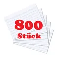 800er Maxi Packung Herlitz Karteikarten Din A5 weiß liniert