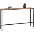SoBuy Konsolentisch, Braun, Holzwerkstoff, Metall, 120x65x20 cm, Wohnzimmer, Wohnzimmertische, Konsolentische