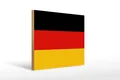 Holzschild Flagge Deutschlands 40x30 cm Flag of Germany Deko Schild wooden sign