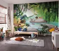 Komar Disney Jungle Book Baloo Tapete Kinderzimmer Wandbild Grün Matt, abziehbar
