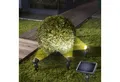 esotec Gartenstrahler 3er SET Solarspot TRIO für Wand und Boden, warmweiß 3500K außen 102540, LED fest integriert