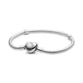 Pandora Wickelarmband Set Armband mit Herzverschluss 590719-21 Silber