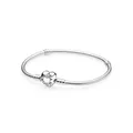 Pandora 590719 Armband Damen Moments Herz Verschluss Silber 21 cm