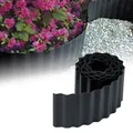 Rasenkante 9m Kunststoff 15cm anthrazit flexibel wetterfest GARDENIX Gartenkante