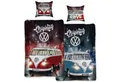 BERONAGE Wendebettwäsche VW Volkswagen Originals 087 Bettwäsche Linon / Renforcé, 100% Baumwolle, 2 teilig, 135x200 + 80x80 cm