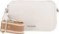 Ted Baker Leder Umhängetasche Stunna Mini Webbing Crossbody Bag Ecru weiß