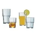 Esmeyer Saftglas ''Norvege'', 0,27 Liter, stapelbar aus gehärtetem Glas, besonders standfest, Höhe: 114 mm