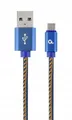 USB 2.0 Micro-B Kabel 1m Denim Blau Laden Synchronisieren Quick Charge