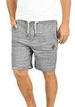 !Solid SDAris Herren Sweatshorts Kurze Hose Jogginghose mit Melierung Kordel Eingrifftaschen Baumwollmischung Regular fit, Größe:S, Farbe:Light Grey Melange (8242)