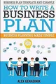 Business plan template and example: how to write a ... | Buch | Zustand sehr gut