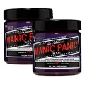 MANIC PANIC Plum Passion Haarfarbe, klassische Hochspannung, semi-permanente Haarfarbe, violetter Farbton mit roten Untertönen, für dunkles und helles Haar, vegan, PPD- und Ammoniakfrei, zum Färben