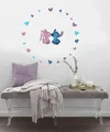 Disney Stich & Engel Wand Sticker 50x70cm Vinyl Aufkleber Set 22pcs Liebe Dekor