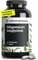 Natural Elements Magnesiumbisglycinat 300mg vegan hochdosiert 180 Kapseln