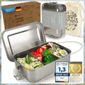 Brotdose Lunchbox Bento Box Brotzeitdose Edelstahl Auslaufsicher Dicht Fächer