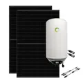 Solaranlage 900W Full Black + 80L Fothermo Hybrid-Boiler Warmwasseraufbereitung