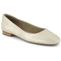 TOMS Leder-Ballerinas in Creme - 42