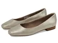 TOMS Briella-Ballerinas für Damen, Champagner Metallic Suede, 42 EU