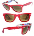 Ray Ban SONNENBRILLE ROT BRAUN WAYFARER RB 2140 50 1133 BRILLE 2143 SPECIAL 2132