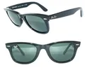 Ray Ban SONNENBRILLE SCHWARZ GRÜN WAYFARER RB 2140 901 50 META 2132 BRILLE 0840