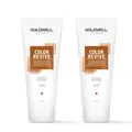 2x Goldwell Duals. Color Revive Farbgebender Conditioner Neutrales Braun 200ml